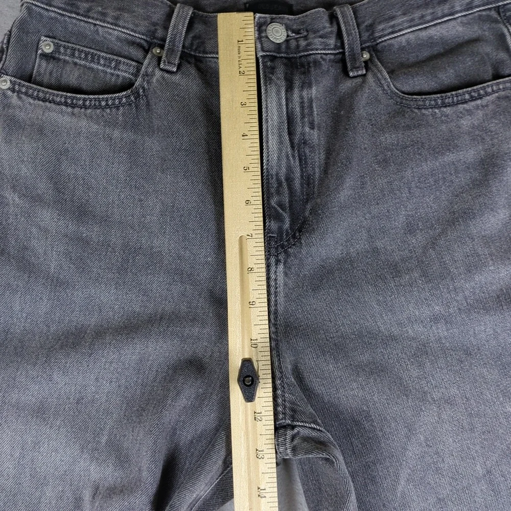Uniqlo Wide Straight Jeans Womens 28x26 Gray Baggy Relaxed High Rise Grunge Y2K